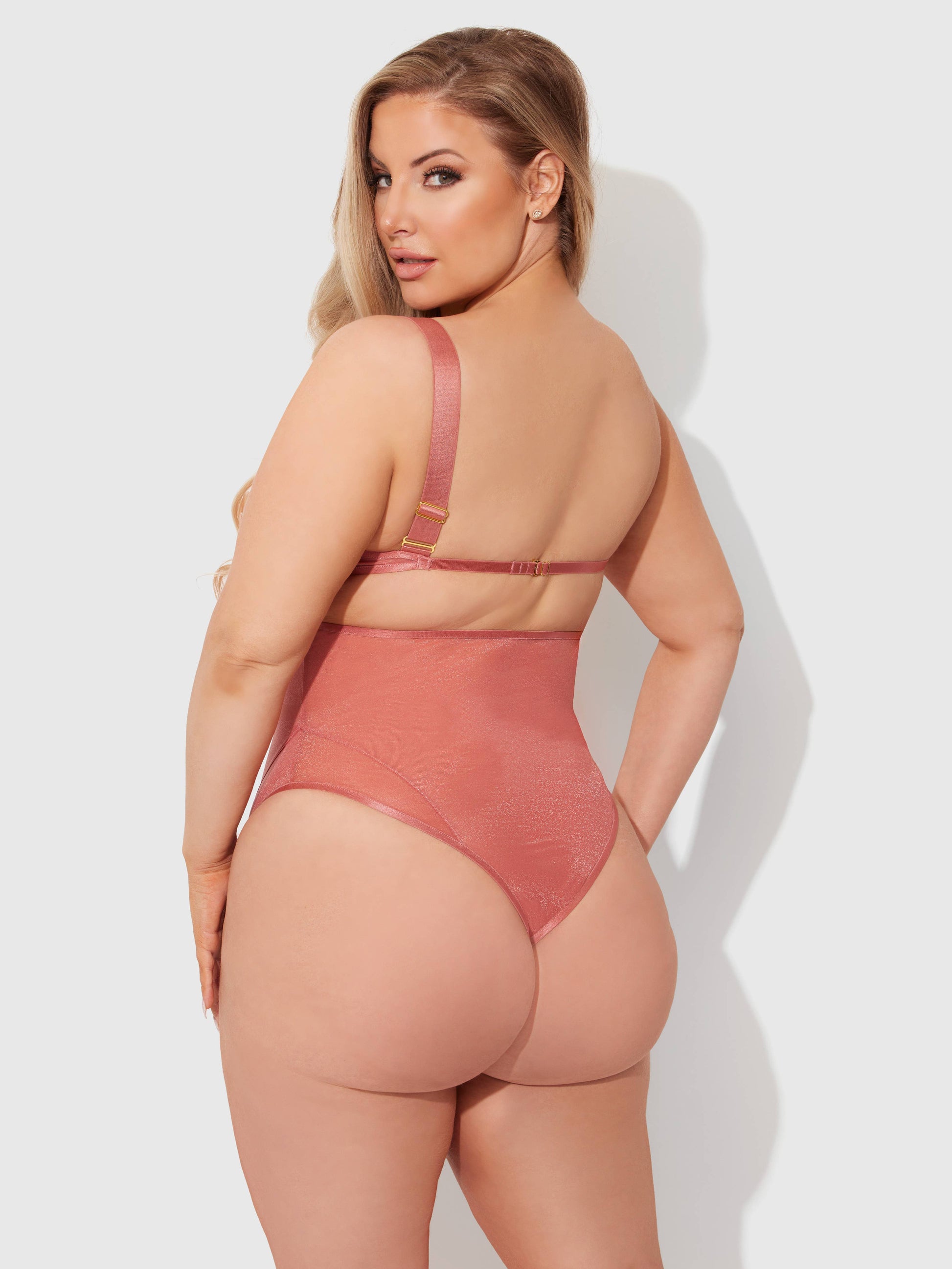 BODY EN MAILLE SCINTILLANTE YVONE: Noir / XL - LA PIRI | BOUTIQUE EN LIGNE DE BIKINIS ET LINGERIE