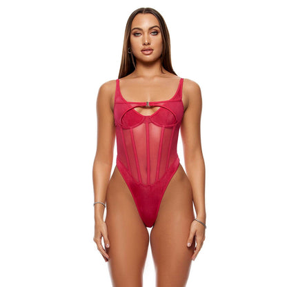 Couches à ce maillage et tricot Teddy - Rose: Rose / L - LA PIRI | BOUTIQUE EN LIGNE DE BIKINIS ET LINGERIE