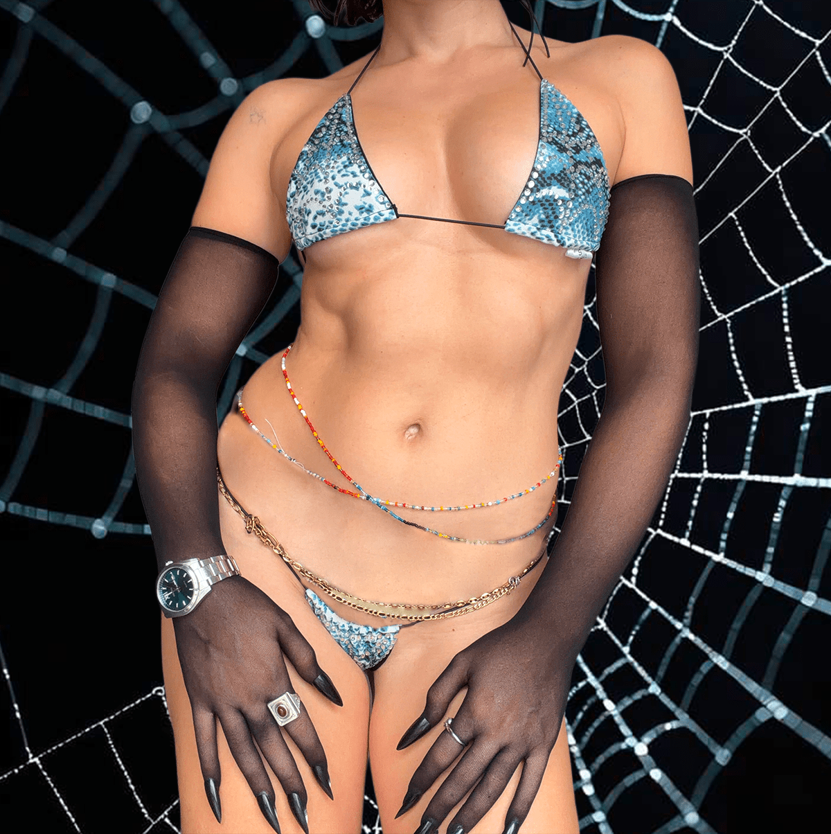 Bikini Strass Spooky - LA PIRI | BOUTIQUE EN LIGNE DE BIKINIS ET LINGERIE