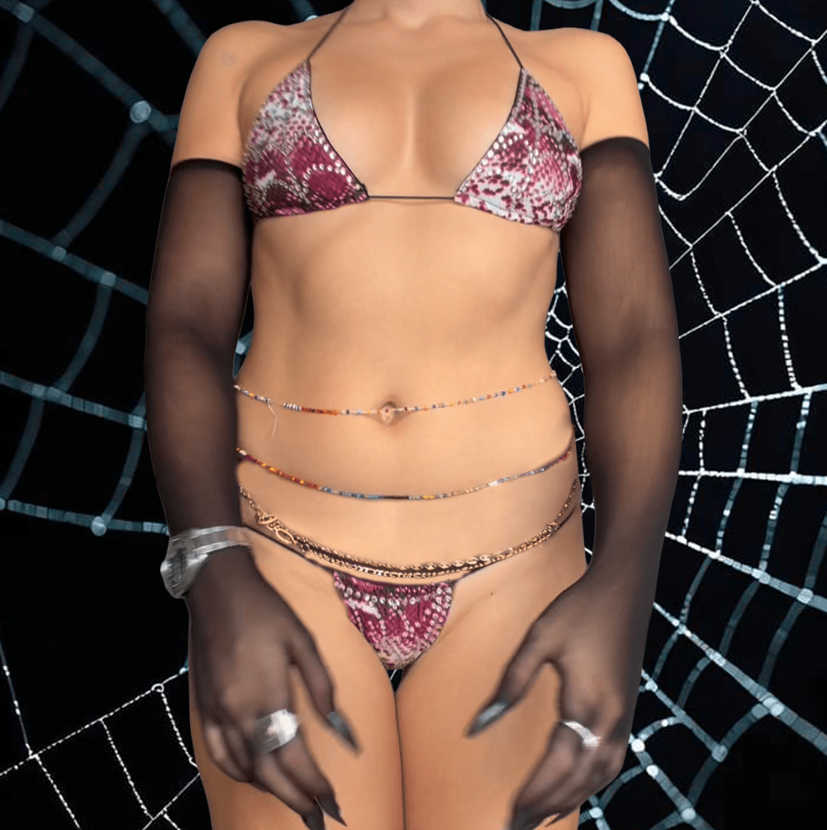 Bikini Strass Spooky - LA PIRI | BOUTIQUE EN LIGNE DE BIKINIS ET LINGERIE