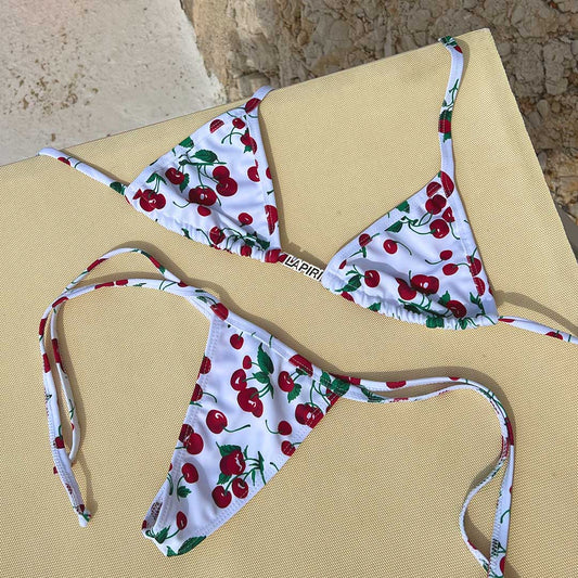 Tanga 🍒 Cerise - LAPIRI - LA PIRI | BOUTIQUE EN LIGNE DE BIKINIS ET LINGERIE