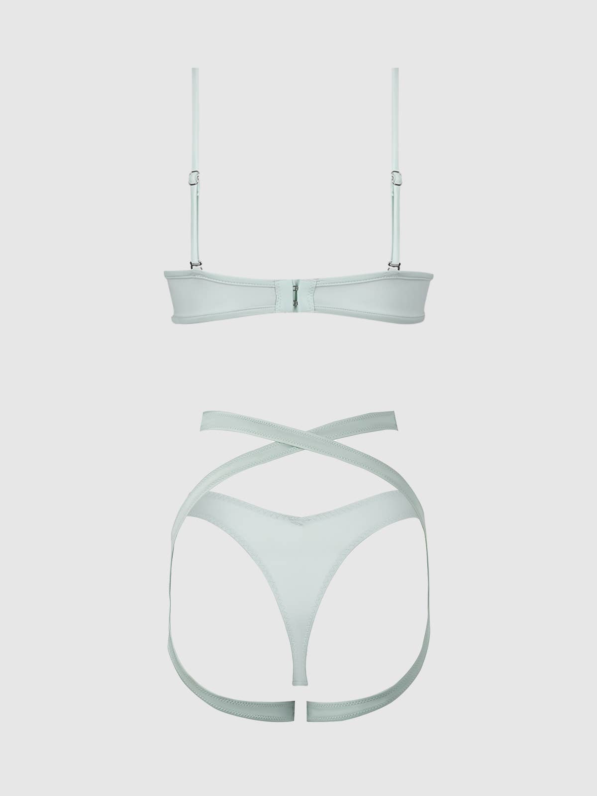 Ensemble soutien - gorge, porte - jarretelles et tanga: Bubblegum M - LA PIRI | BOUTIQUE EN LIGNE DE BIKINIS ET LINGERIE