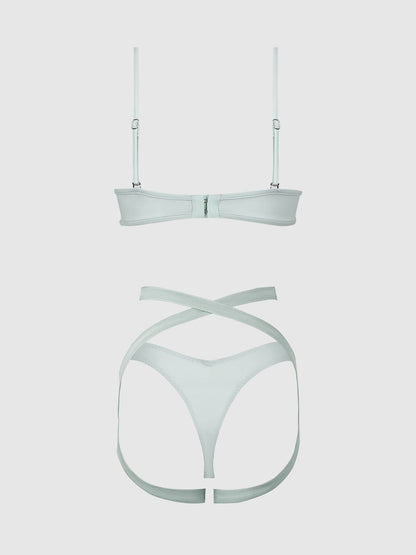 Ensemble soutien - gorge, porte - jarretelles et tanga: Bubblegum M - LA PIRI | BOUTIQUE EN LIGNE DE BIKINIS ET LINGERIE