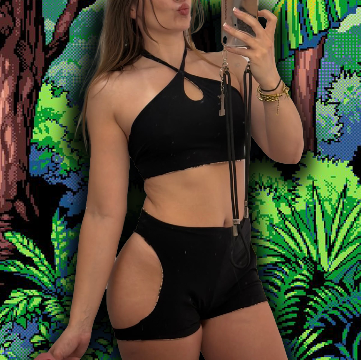 Ensemble réversible Leopard - LA PIRI | BOUTIQUE EN LIGNE DE BIKINIS ET LINGERIE