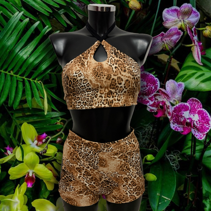Ensemble réversible Leopard - LA PIRI | BOUTIQUE EN LIGNE DE BIKINIS ET LINGERIE