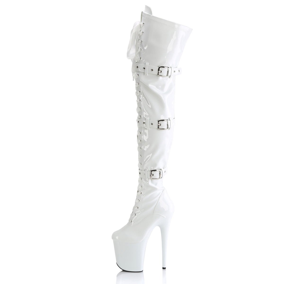 FLAMINGO - 3028 – Wht Str. Pat/Wht - LA PIRI | BOUTIQUE EN LIGNE DE BIKINIS ET LINGERIE