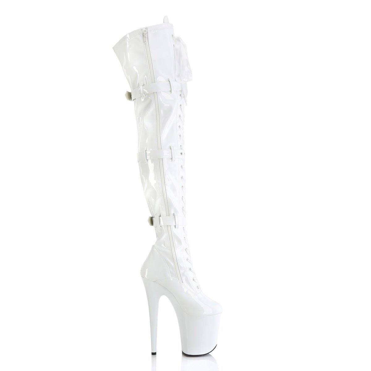 FLAMINGO - 3028 – Wht Str. Pat/Wht - LA PIRI | BOUTIQUE EN LIGNE DE BIKINIS ET LINGERIE