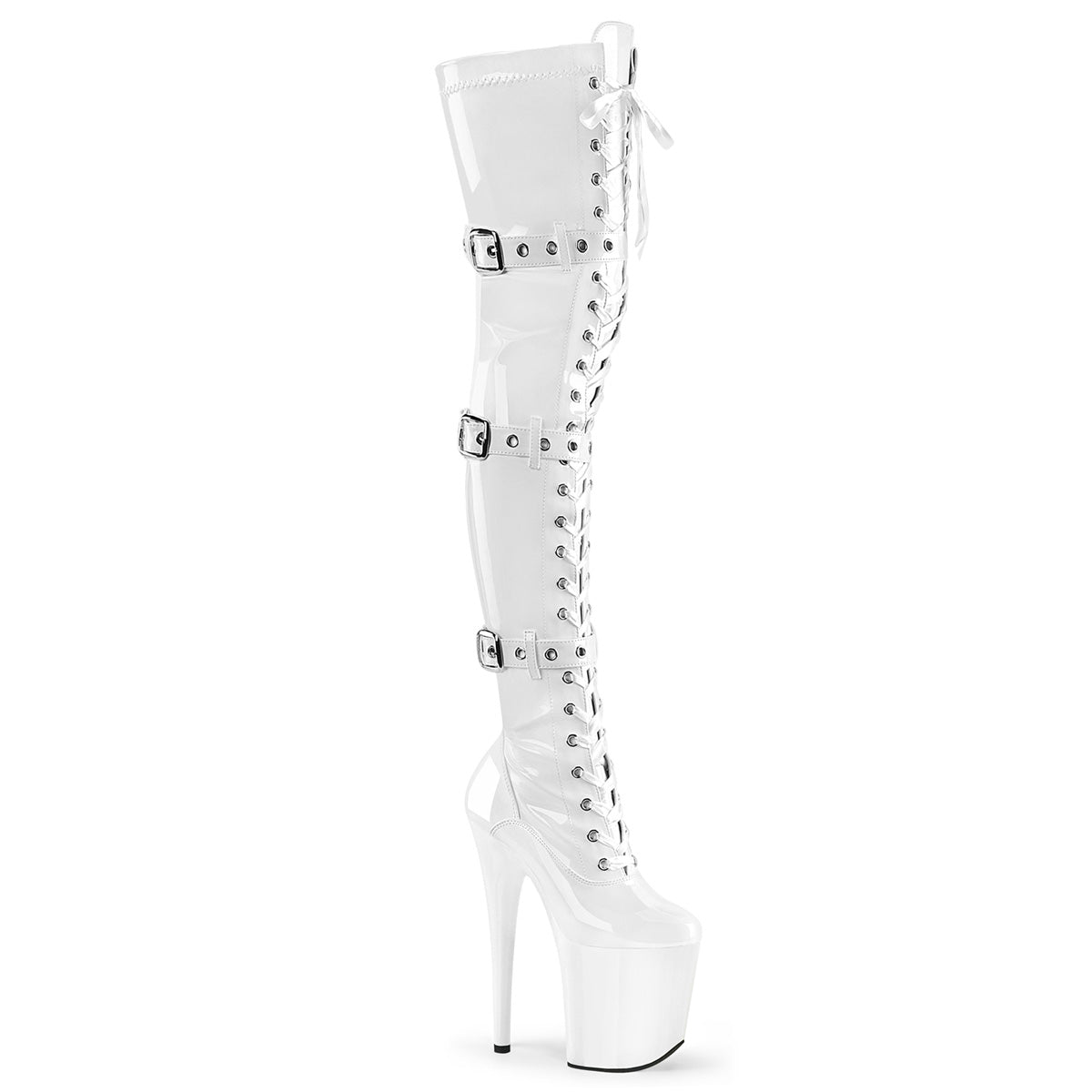FLAMINGO - 3028 – Wht Str. Pat/Wht - LA PIRI | BOUTIQUE EN LIGNE DE BIKINIS ET LINGERIE