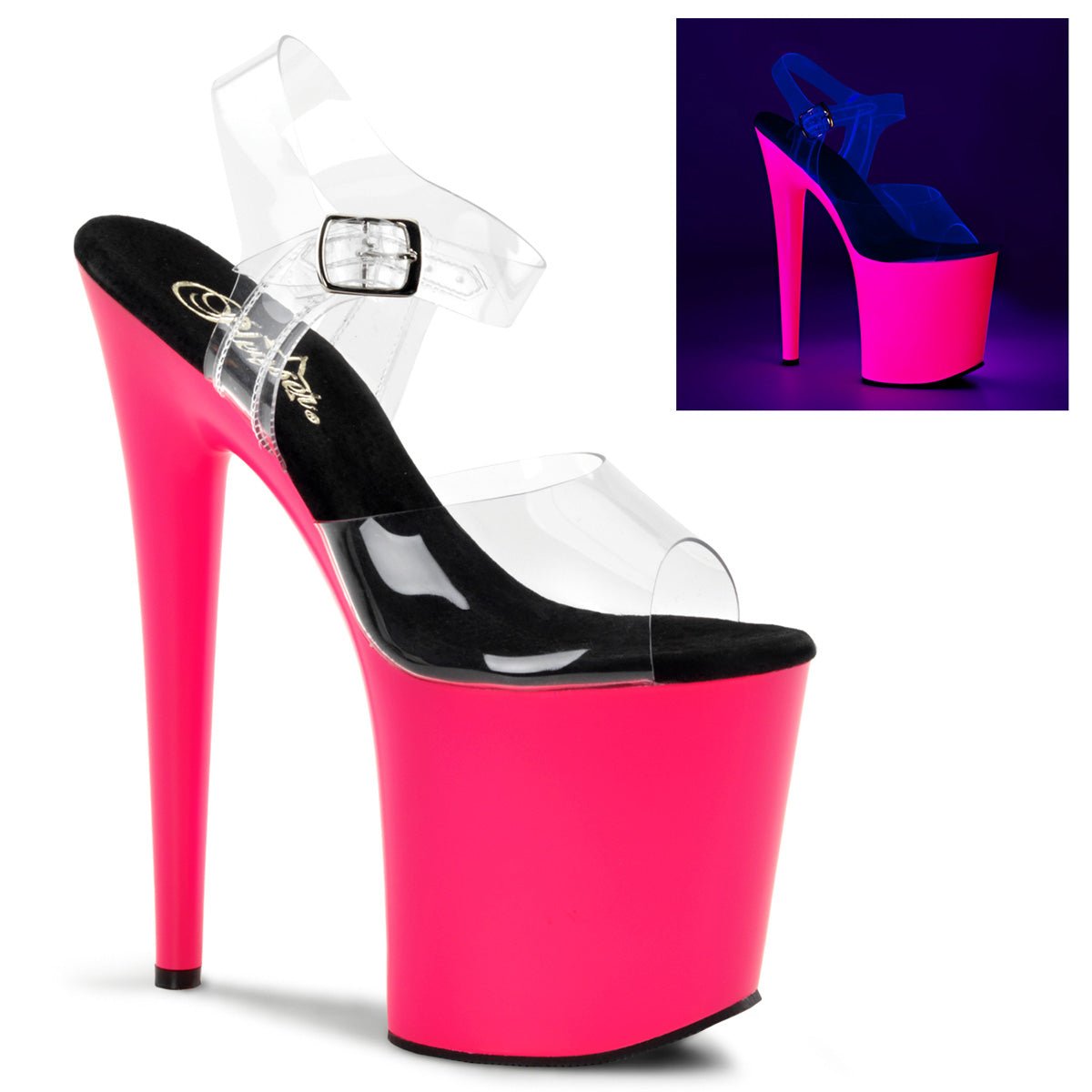 FLAMINGO - 808UV – Talons plateformes | Pleaser - LA PIRI | BOUTIQUE EN LIGNE DE BIKINIS ET LINGERIE