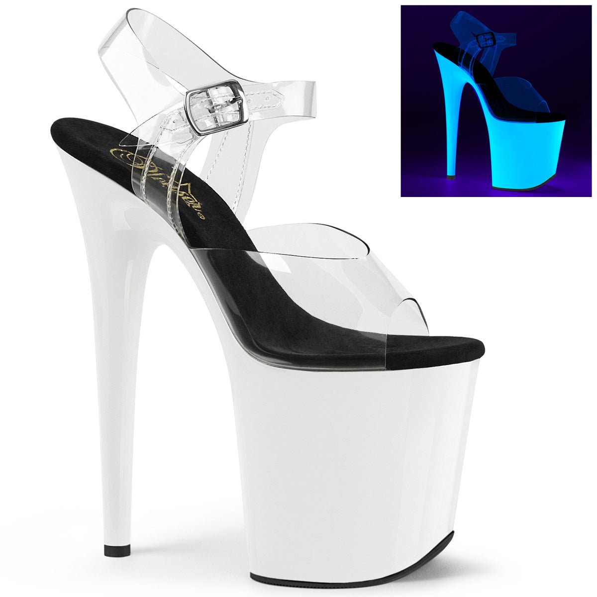 FLAMINGO - 808UV – Talons plateformes | Pleaser - LA PIRI | BOUTIQUE EN LIGNE DE BIKINIS ET LINGERIE