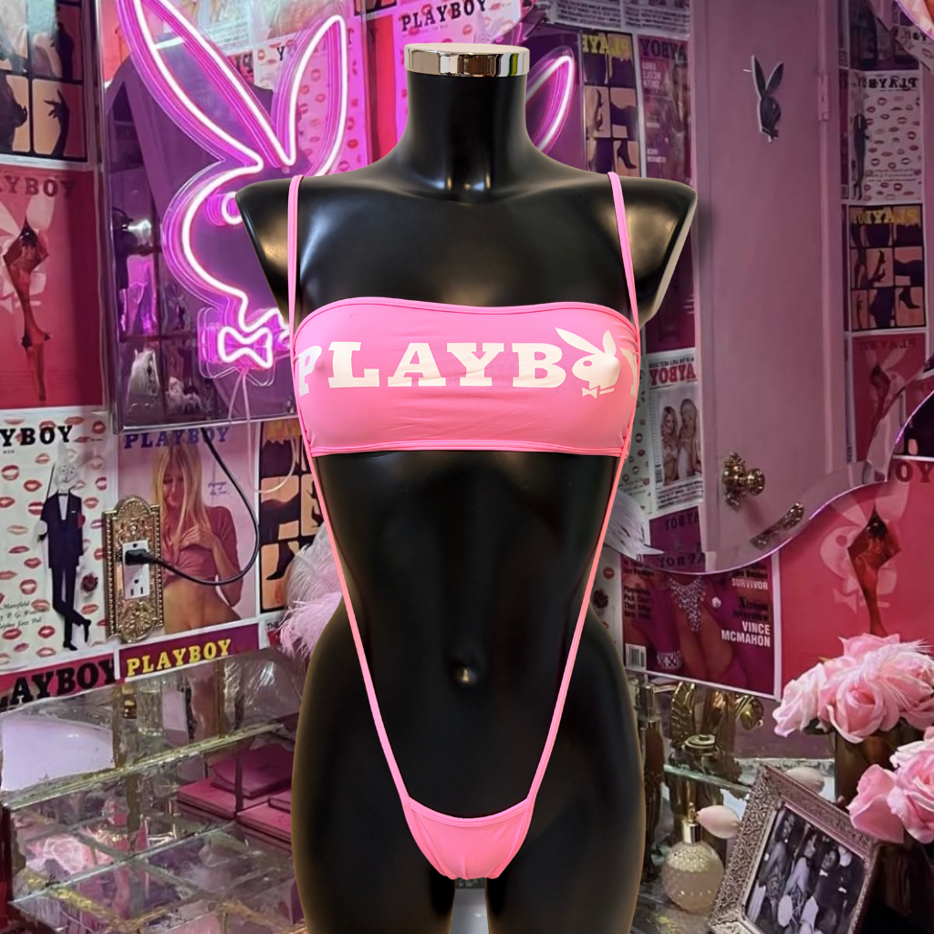 🐰 PLAYBOY slingshot bandeau - LA PIRI | BOUTIQUE EN LIGNE DE BIKINIS ET LINGERIE