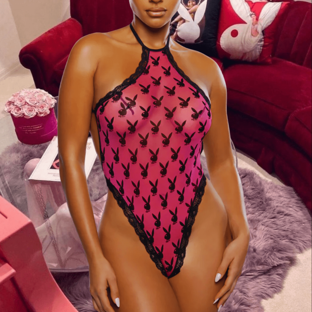 🐰 PLAYBOY body fuchsia - LA PIRI | BOUTIQUE EN LIGNE DE BIKINIS ET LINGERIE