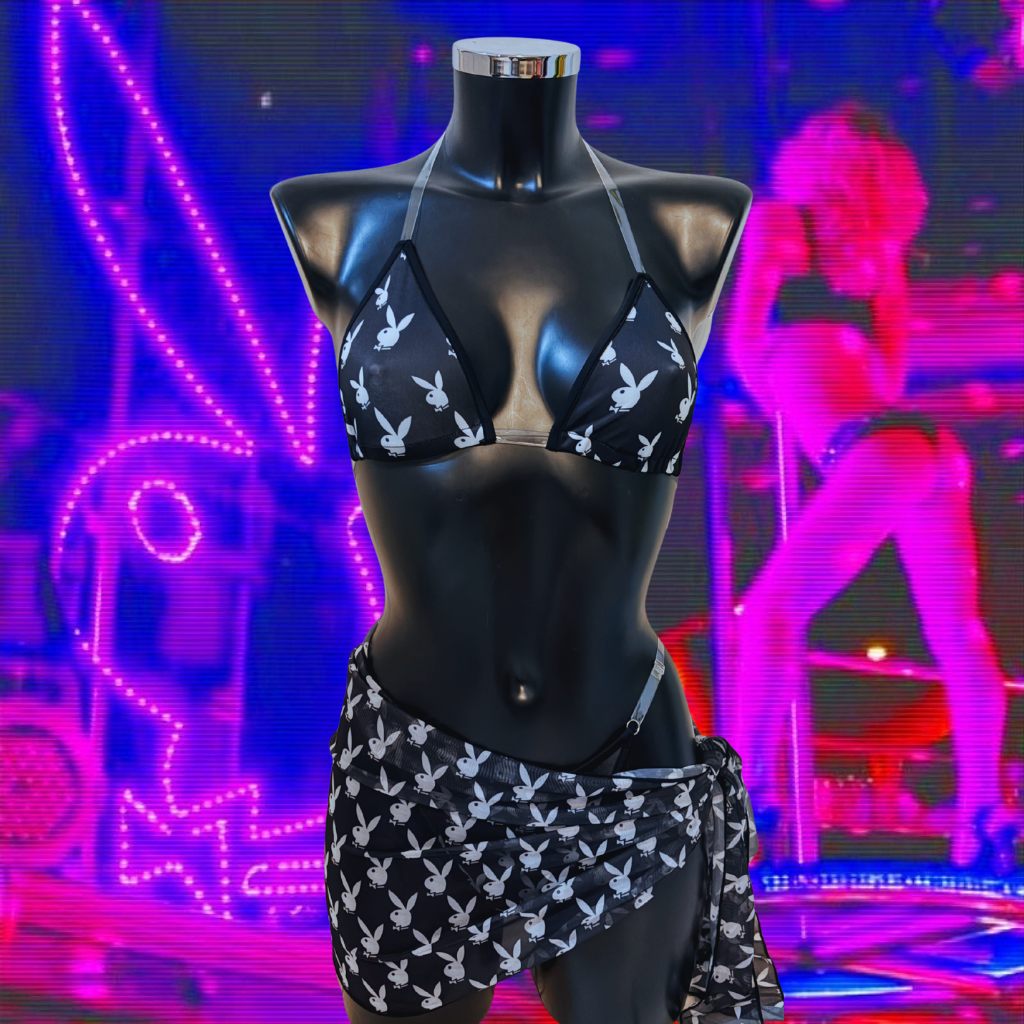 🐰 PLAYBOY 3 pièces Bunny - LA PIRI | BOUTIQUE EN LIGNE DE BIKINIS ET LINGERIE