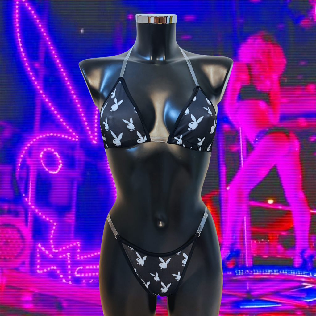 🐰 PLAYBOY 3 pièces Bunny - LA PIRI | BOUTIQUE EN LIGNE DE BIKINIS ET LINGERIE
