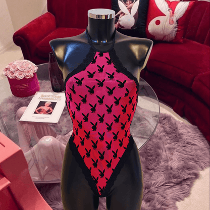 🐰 PLAYBOY body fuchsia - LA PIRI | BOUTIQUE EN LIGNE DE BIKINIS ET LINGERIE