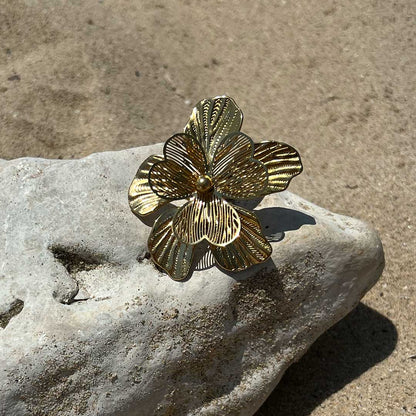 Bague fleur XXL - LA PIRI | BOUTIQUE EN LIGNE DE BIKINIS ET LINGERIE