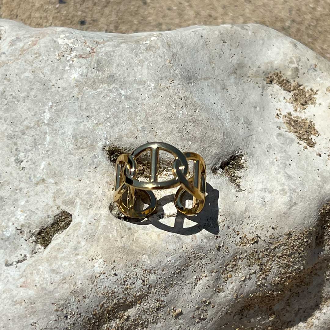 Bague maillon plat - LA PIRI | BOUTIQUE EN LIGNE DE BIKINIS ET LINGERIE