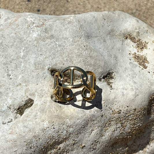 Bague maillon plat - LA PIRI | BOUTIQUE EN LIGNE DE BIKINIS ET LINGERIE