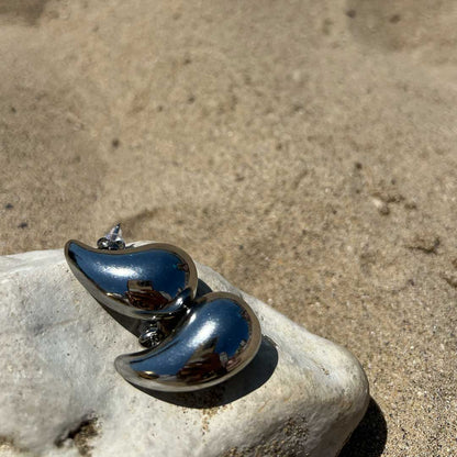 Boucles d’oreilles goutte (or et argent) - LA PIRI | BOUTIQUE EN LIGNE DE BIKINIS ET LINGERIE