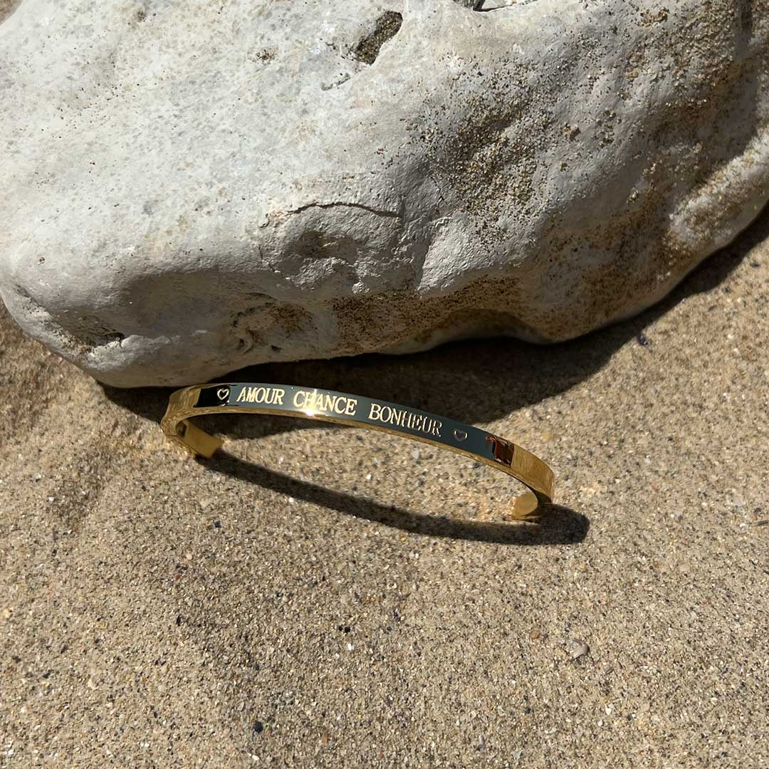 Bracelet "Amour Chance Bonheur" - LA PIRI | BOUTIQUE EN LIGNE DE BIKINIS ET LINGERIE