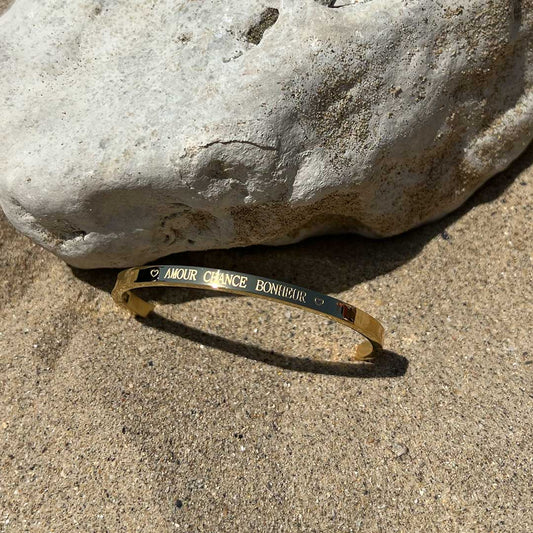 Bracelet "Amour Chance Bonheur" - LA PIRI | BOUTIQUE EN LIGNE DE BIKINIS ET LINGERIE