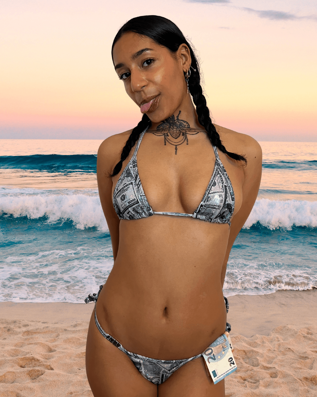 Tanga Dollar - LA PIRI | BOUTIQUE EN LIGNE DE BIKINIS ET LINGERIE