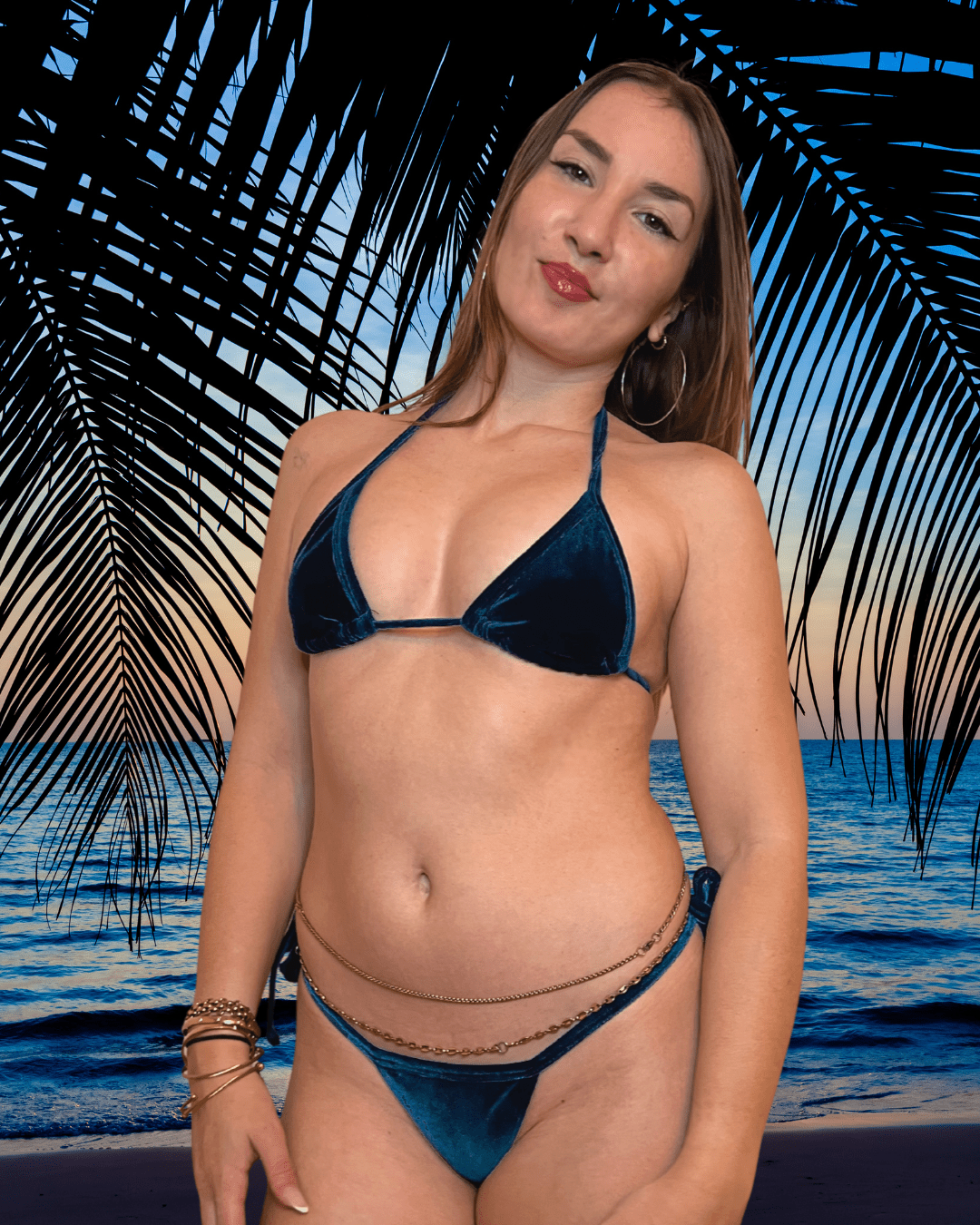 Top Velour Canard - LA PIRI | BOUTIQUE EN LIGNE DE BIKINIS ET LINGERIE