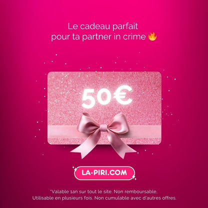 Carte cadeau LA PIRI - LA PIRI | BOUTIQUE EN LIGNE DE BIKINIS ET LINGERIE