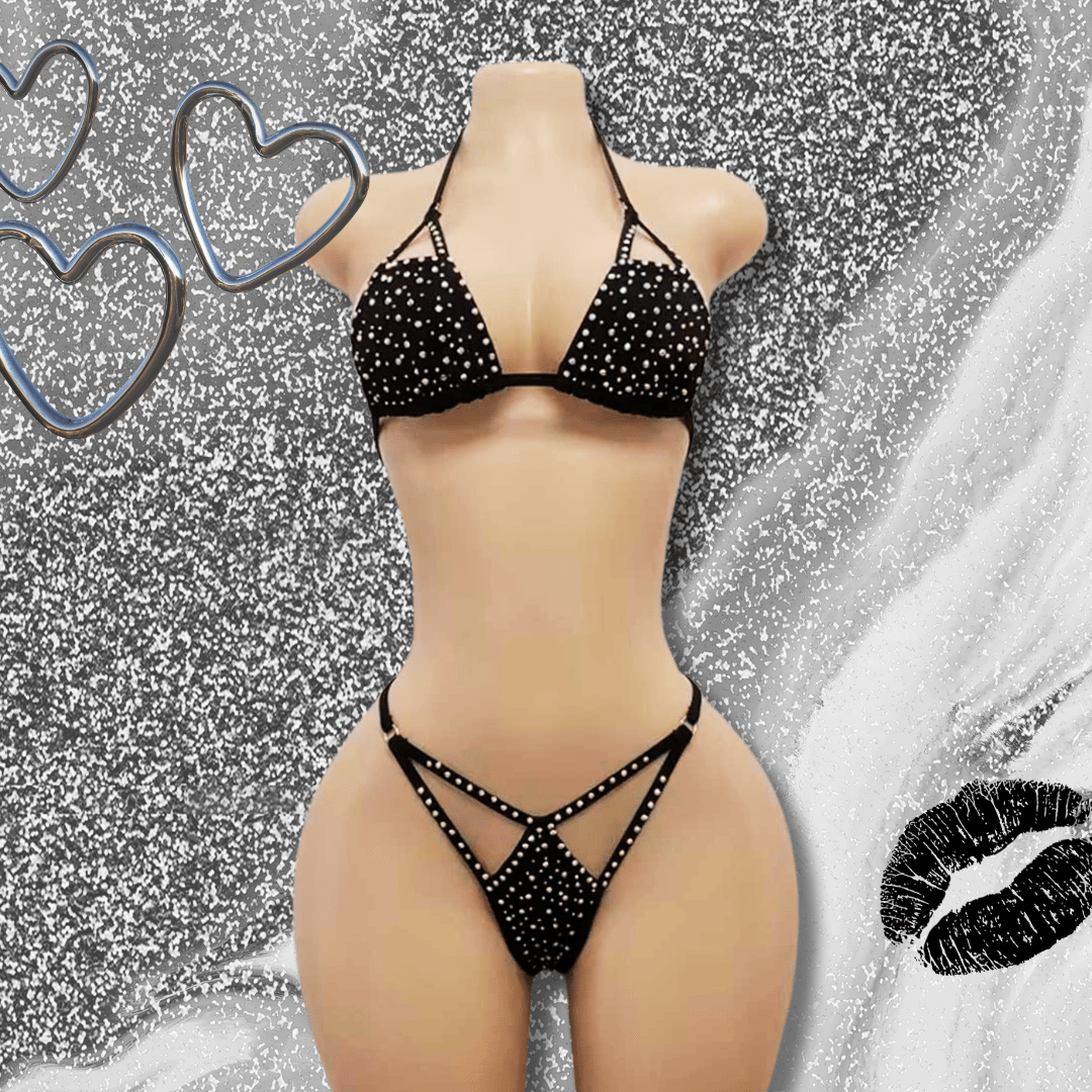 Ensemble Crazy – Bikini strass - LA PIRI | BOUTIQUE EN LIGNE DE BIKINIS ET LINGERIE