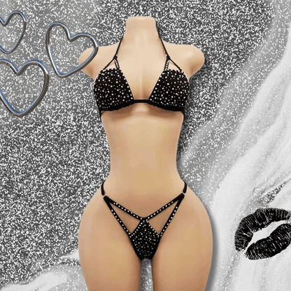 Ensemble Crazy – Bikini strass - LA PIRI | BOUTIQUE EN LIGNE DE BIKINIS ET LINGERIE