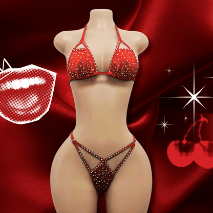 Ensemble Crazy – Bikini strass - LA PIRI | BOUTIQUE EN LIGNE DE BIKINIS ET LINGERIE