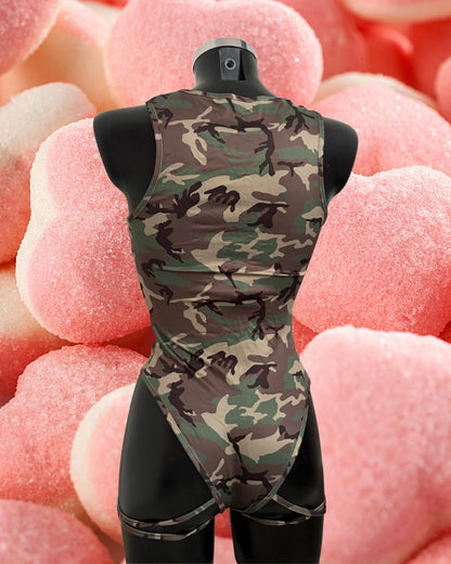 CAMO CUT-OUT BODYSUIT R