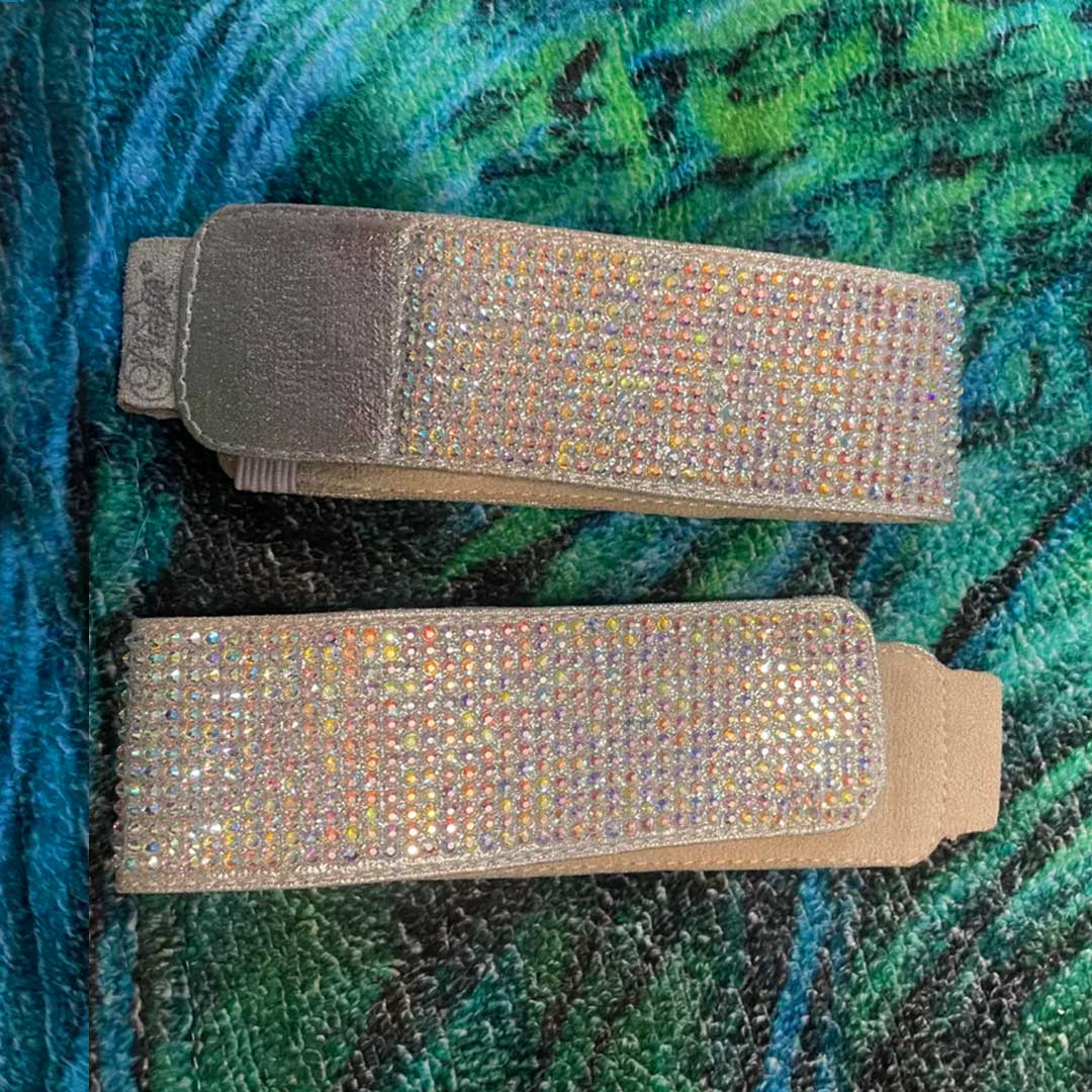 Bracelet de cheville argenté avec strass - LA PIRI | BOUTIQUE EN LIGNE DE BIKINIS ET LINGERIE