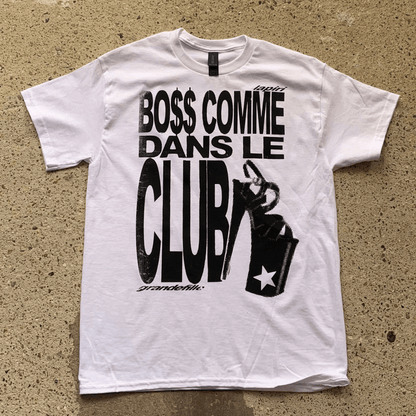 Tee - shirt BO$$ COMME DANS LE CLUB – Collaboration Grande Fille x LAPIRI - LA PIRI | BOUTIQUE EN LIGNE DE BIKINIS ET LINGERIE