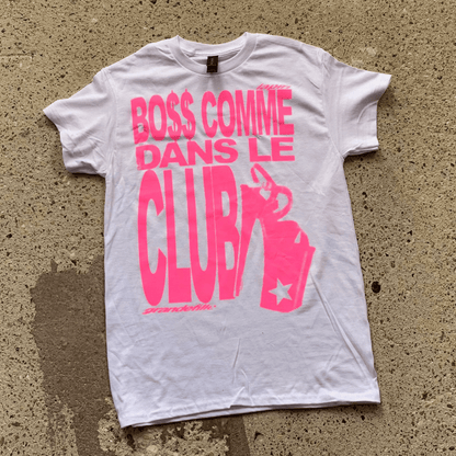 Tee - shirt BO$$ COMME DANS LE CLUB – Collaboration Grande Fille x LAPIRI - LA PIRI | BOUTIQUE EN LIGNE DE BIKINIS ET LINGERIE