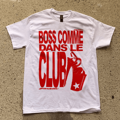 Tee - shirt BO$$ COMME DANS LE CLUB – Collaboration Grande Fille x LAPIRI - LA PIRI | BOUTIQUE EN LIGNE DE BIKINIS ET LINGERIE