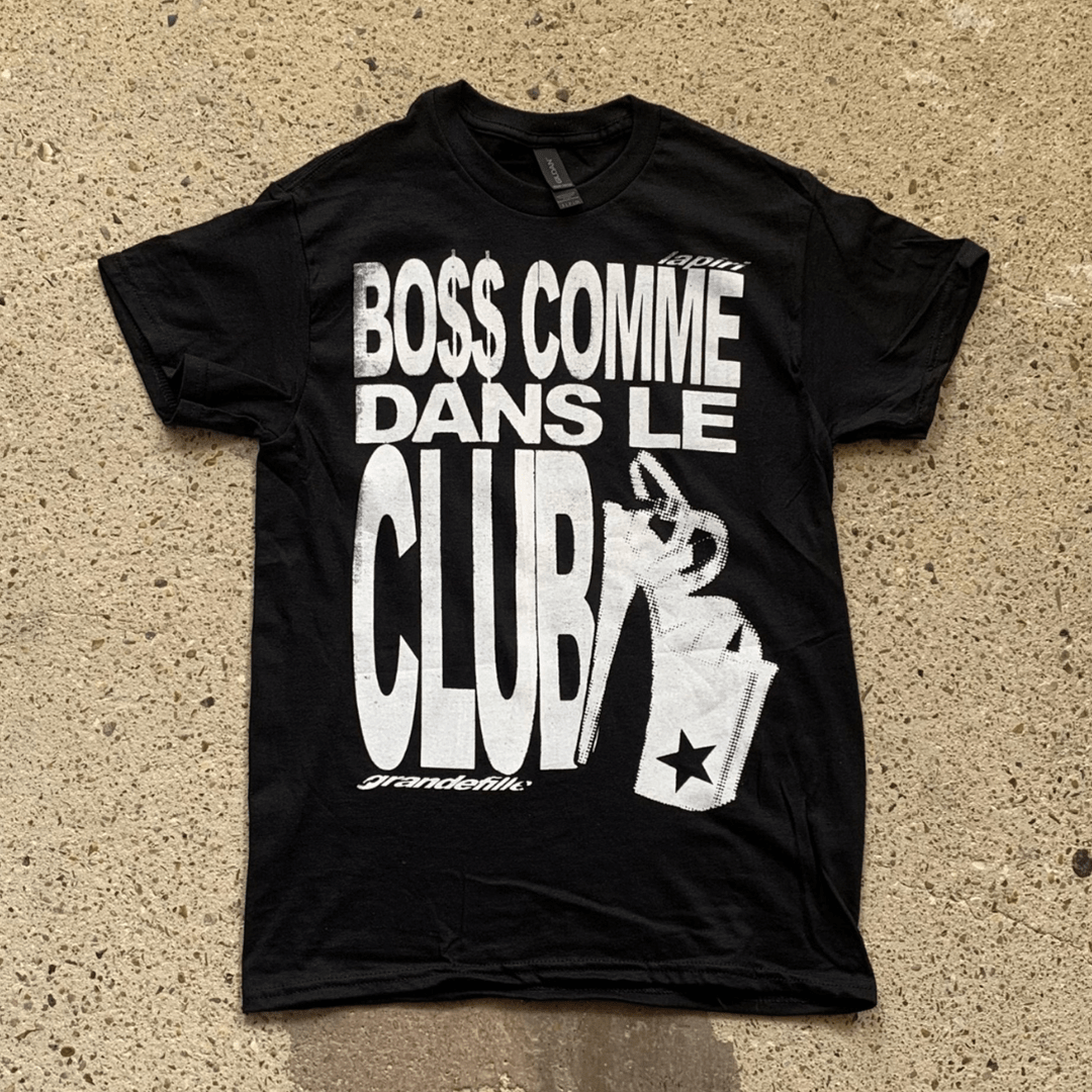 Tee - shirt BO$$ COMME DANS LE CLUB – Collaboration Grande Fille x LAPIRI - LA PIRI | BOUTIQUE EN LIGNE DE BIKINIS ET LINGERIE